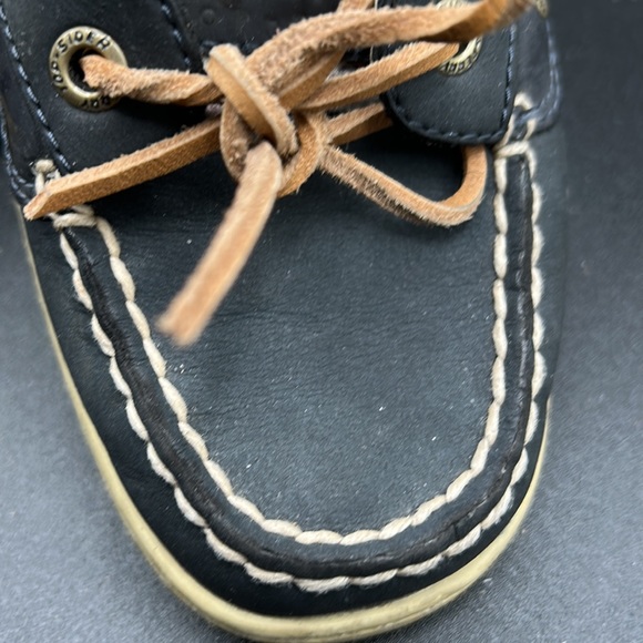 Women's Pre Loved Sperry Top Siders, Navy Leather & Plaid Fabric, SZ 8M - Picture 15 of 15